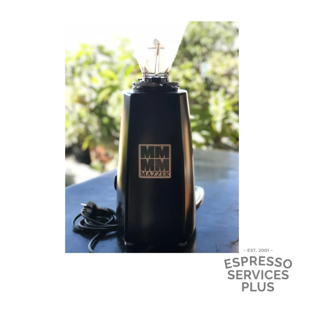 Mazzer Super Jolly Refurbished Coffee Grinder back - Espresso Services Plus